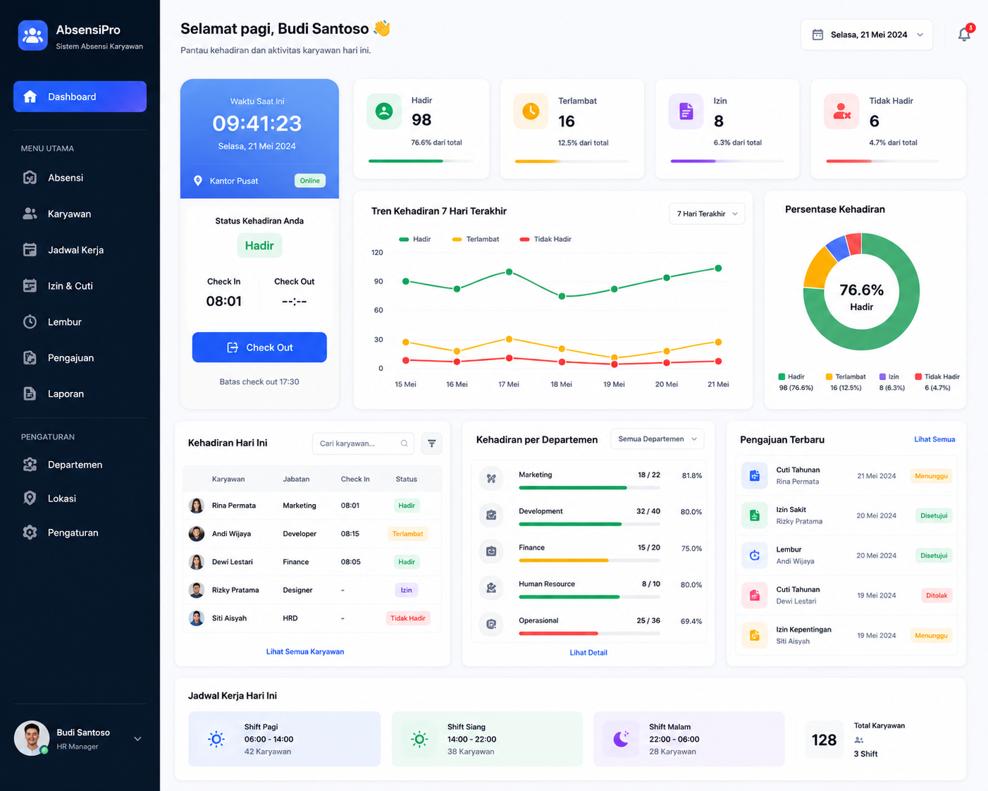 AbsensiPro Employee Attendance System