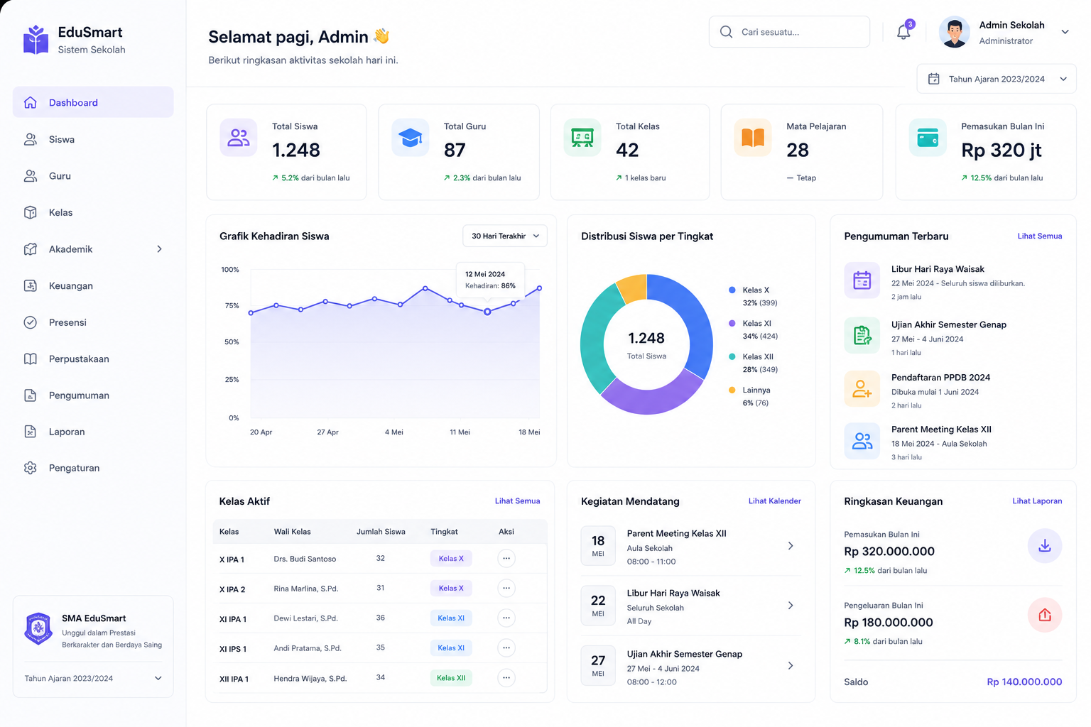 EduSmart School Management System