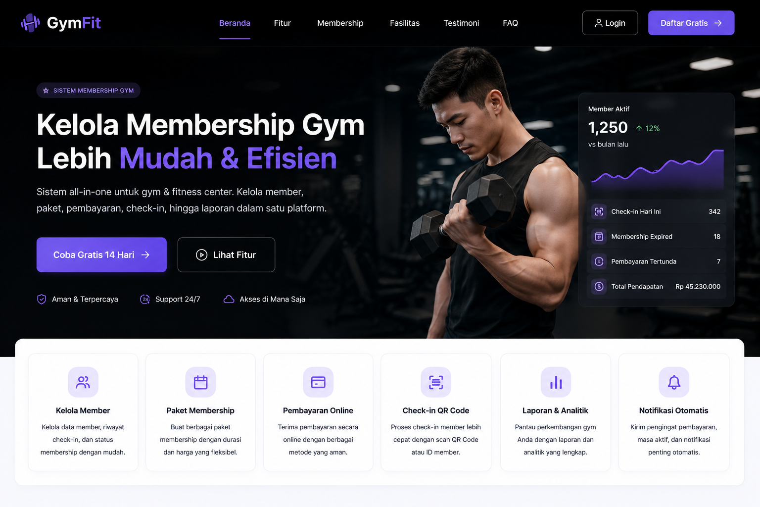 GymFit Membership Program - Web Development Project