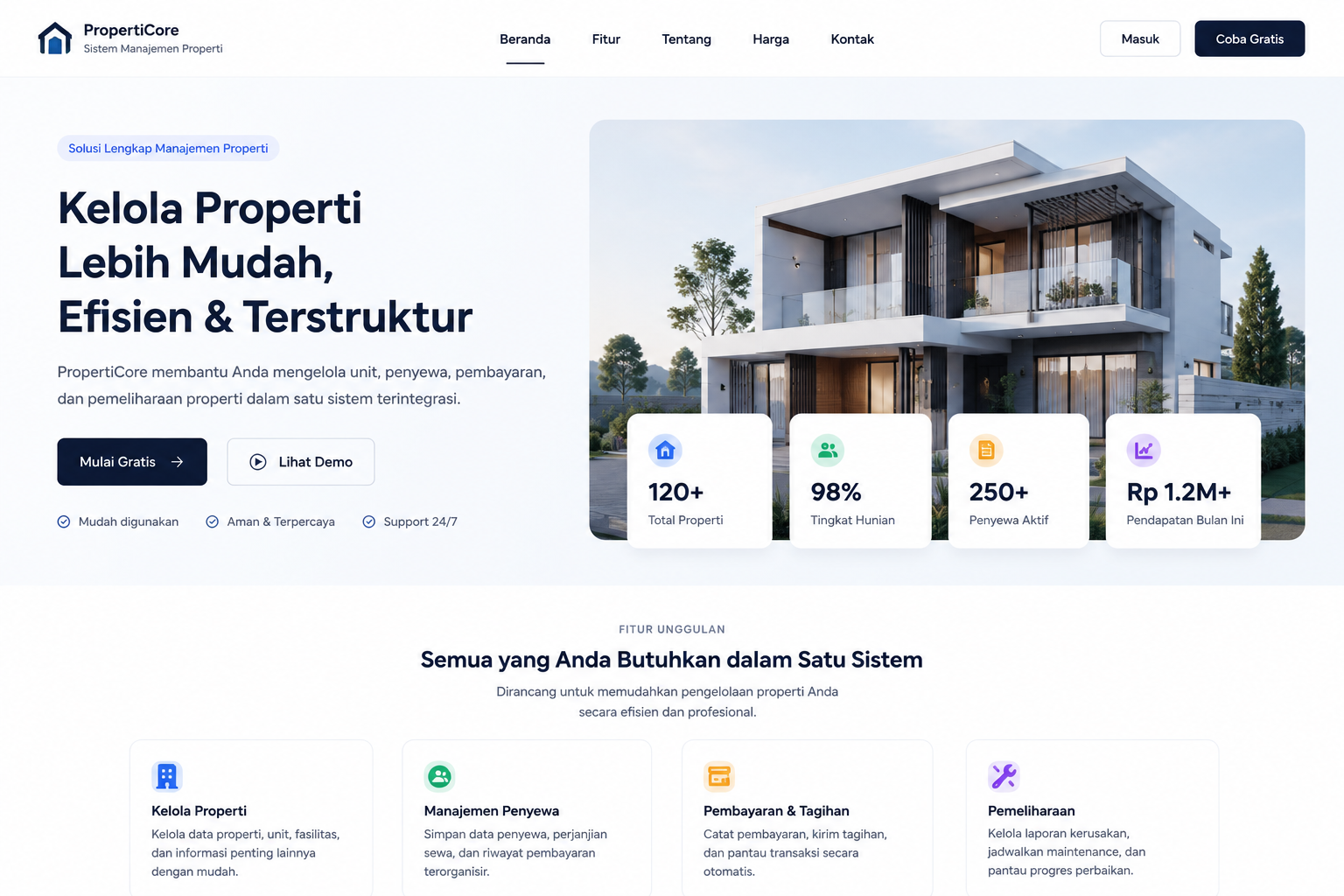 PropertiCore Property Management System